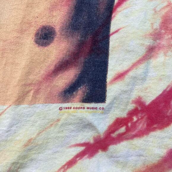 Vintage 1990 The Doors Tie Dye Jim Morrison Band Rock Music Tour T Shirt - Picture 4 of 6
